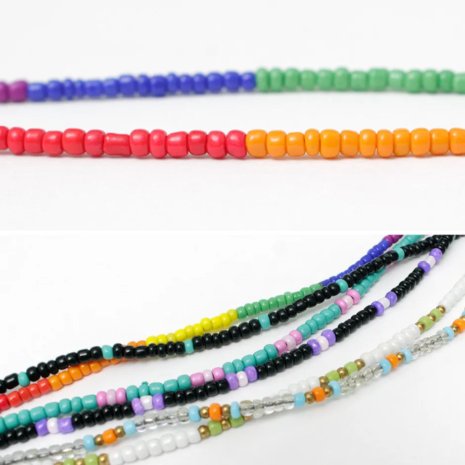 Anklets^PHADUA / Multicolor glass bead anklet