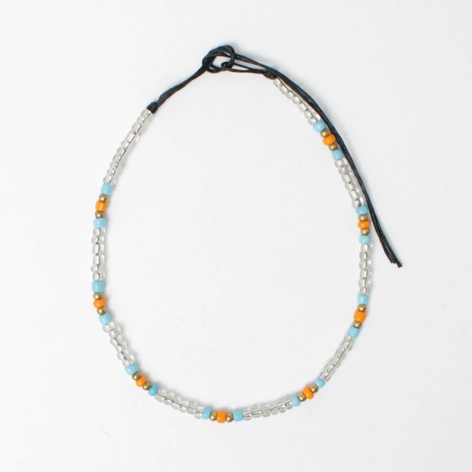 Anklets^PHADUA / Multicolor glass bead anklet