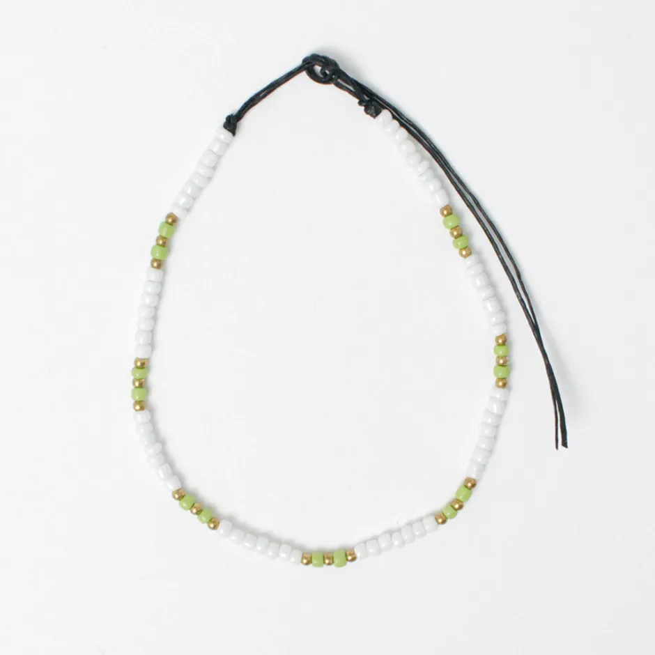 Anklets^PHADUA / Multicolor glass bead anklet