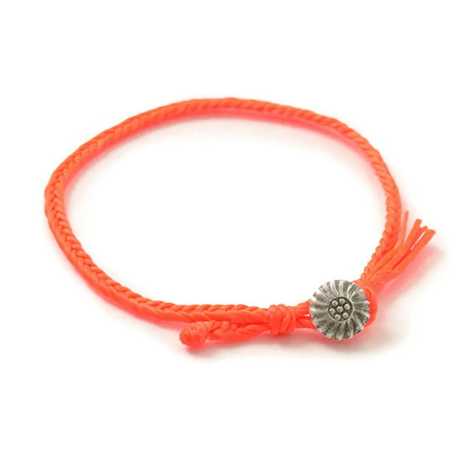 Anklets^PHADUA / Wax Cord Concho Anklet Fishbone Braid