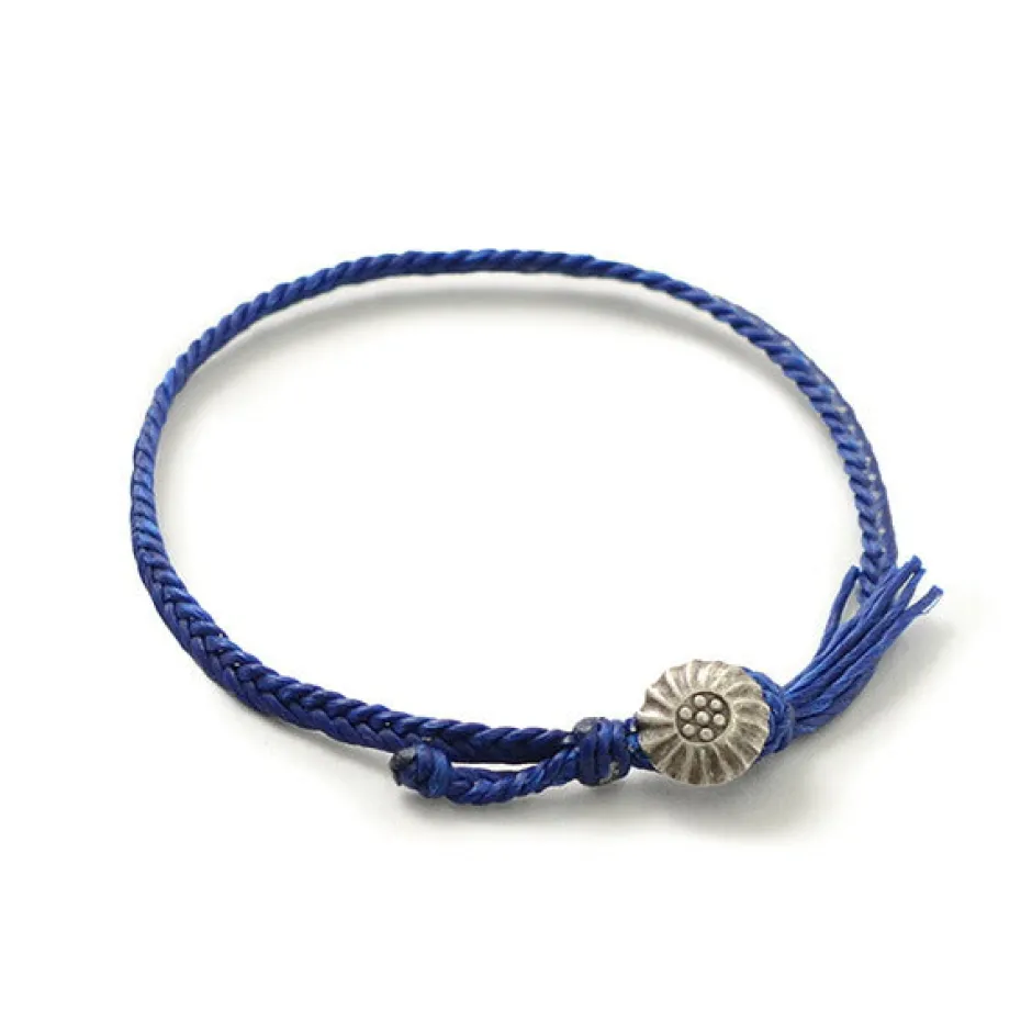 Anklets^PHADUA / Wax Cord Concho Anklet Fishbone Braid