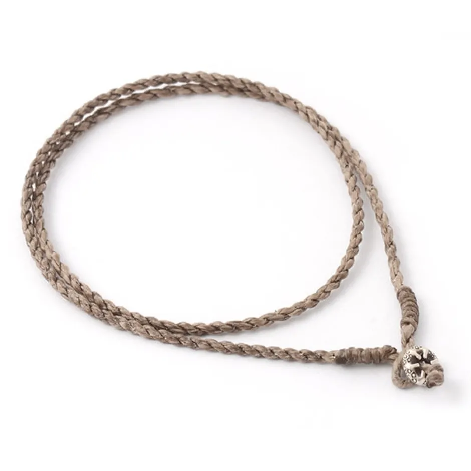 Anklets^PHADUA / Wax Cord Silver Choker Necklace