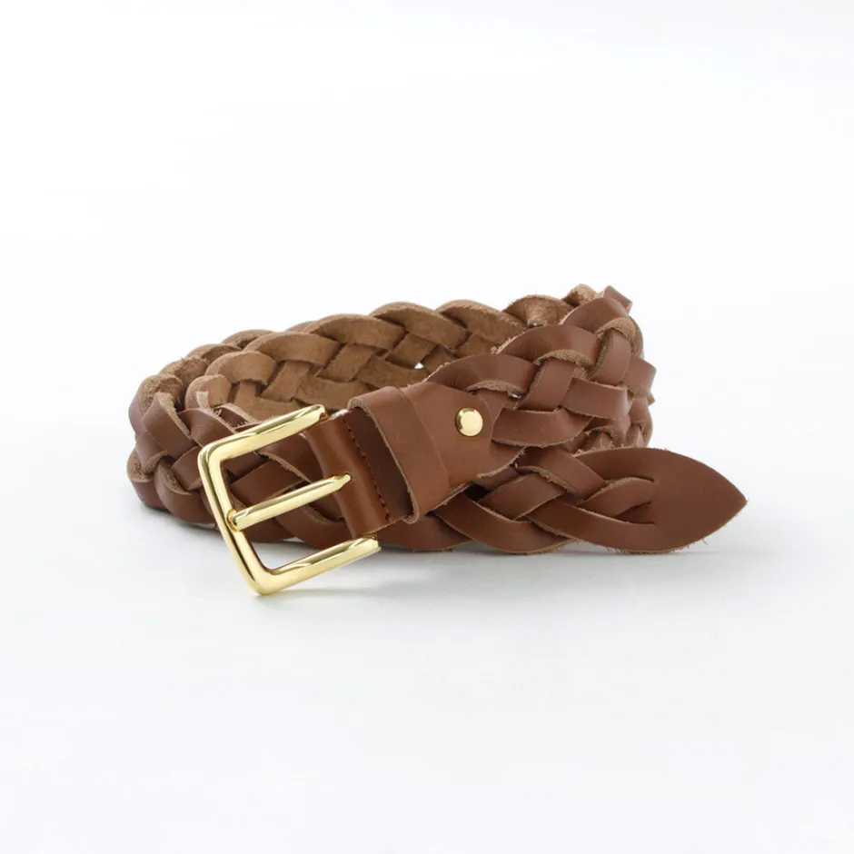 Belts^PITTI PELLE / Mesh Leather Belt 35mm width 4mm thick
