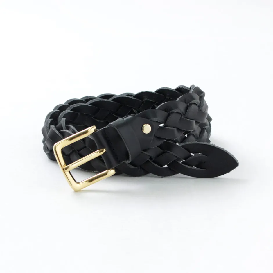 Belts^PITTI PELLE / Mesh Leather Belt 35mm width 4mm thick