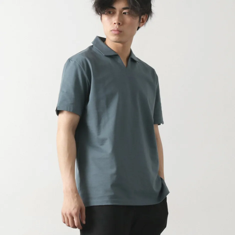 T-Shirts^RE MADE IN TOKYO JAPAN / Dress Organic Cotton Skipper Polo Shirt