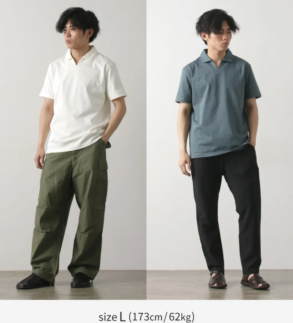 T-Shirts^RE MADE IN TOKYO JAPAN / Dress Organic Cotton Skipper Polo Shirt
