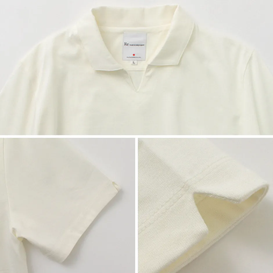 T-Shirts^RE MADE IN TOKYO JAPAN / Dress Organic Cotton Skipper Polo Shirt