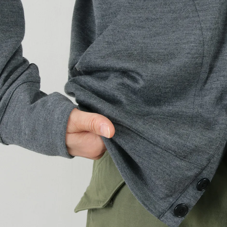 Cardigans^RE MADE IN TOKYO JAPAN / Dress Wool Knit Round Cut Cardigan