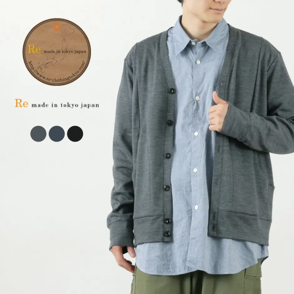 Cardigans^RE MADE IN TOKYO JAPAN / Dress Wool Knit Round Cut Cardigan