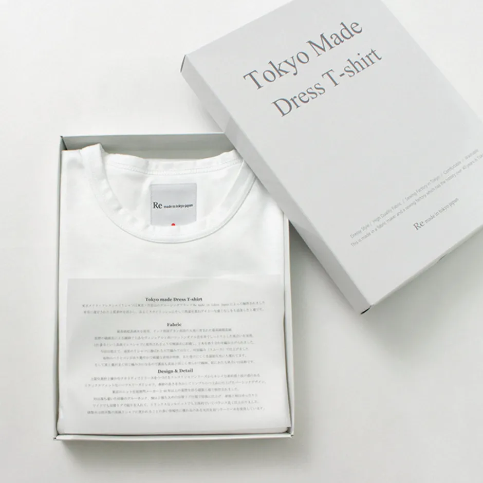 T-Shirts^RE MADE IN TOKYO JAPAN / Half Sleeve Wide Dress T-Shirt