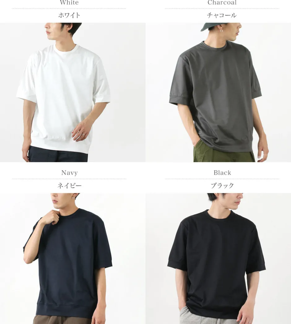 T-Shirts^RE MADE IN TOKYO JAPAN / Half Sleeve Wide Dress T-Shirt