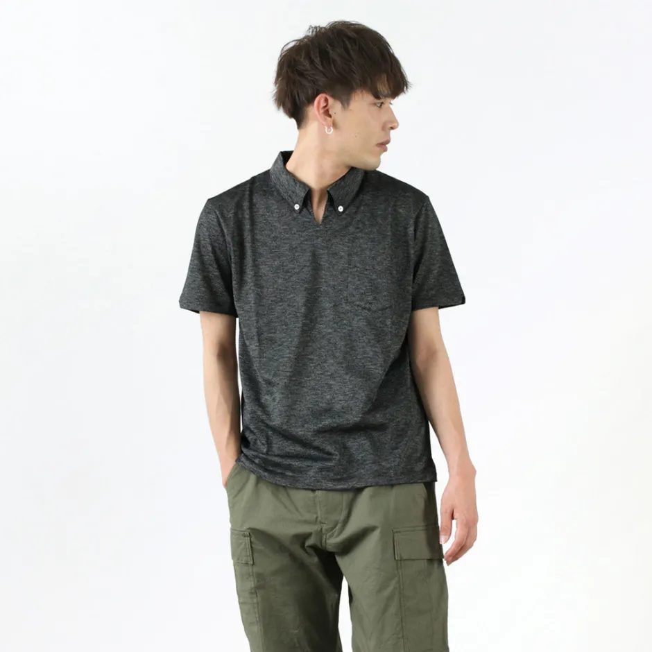 T-Shirts^RE MADE IN TOKYO JAPAN / Indigo Kanoko Button Down Skipper BD Skipper