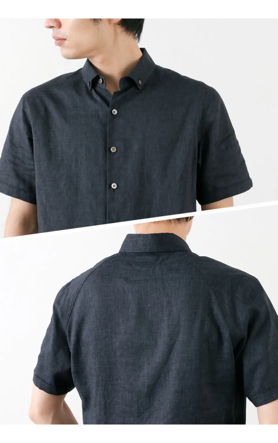 Shirts^RE MADE IN TOKYO JAPAN / Linen Canvas Button Down Shirt / Short Sleeve