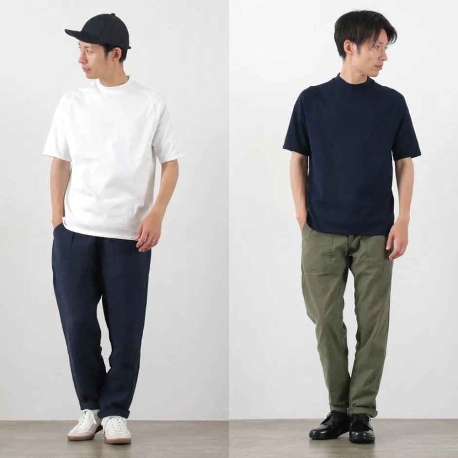 T-Shirts^RE MADE IN TOKYO JAPAN / Perfect Inner Giza Mock Neck Half Sleeve T-Shirt