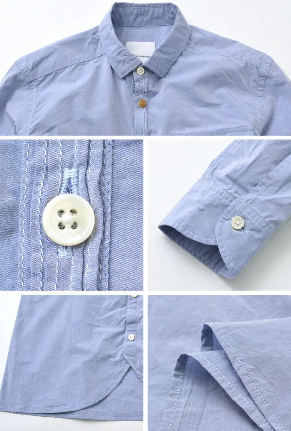 Shirts^RE MADE IN TOKYO JAPAN / Supima Typewriter Round Hem Shirt