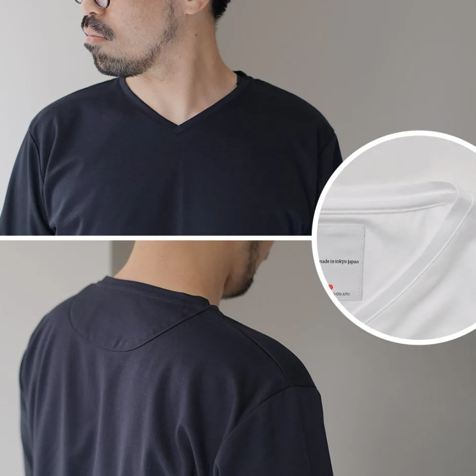 T-Shirts^RE MADE IN TOKYO JAPAN / Tokyo Made V-Neck Long Sleeve Dress T-Shirt 5721A-CT