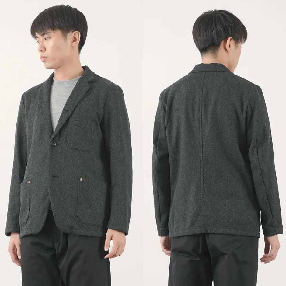 Jackets^RE MADE IN TOKYO JAPAN / Wool Cashmere Kersey Coverall Jacket