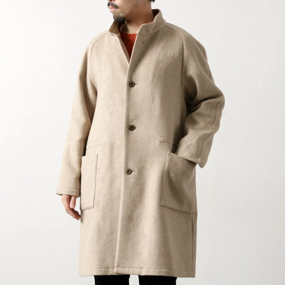Coats^RE MADE IN TOKYO JAPAN / Wool Melton Stand Collar Coat