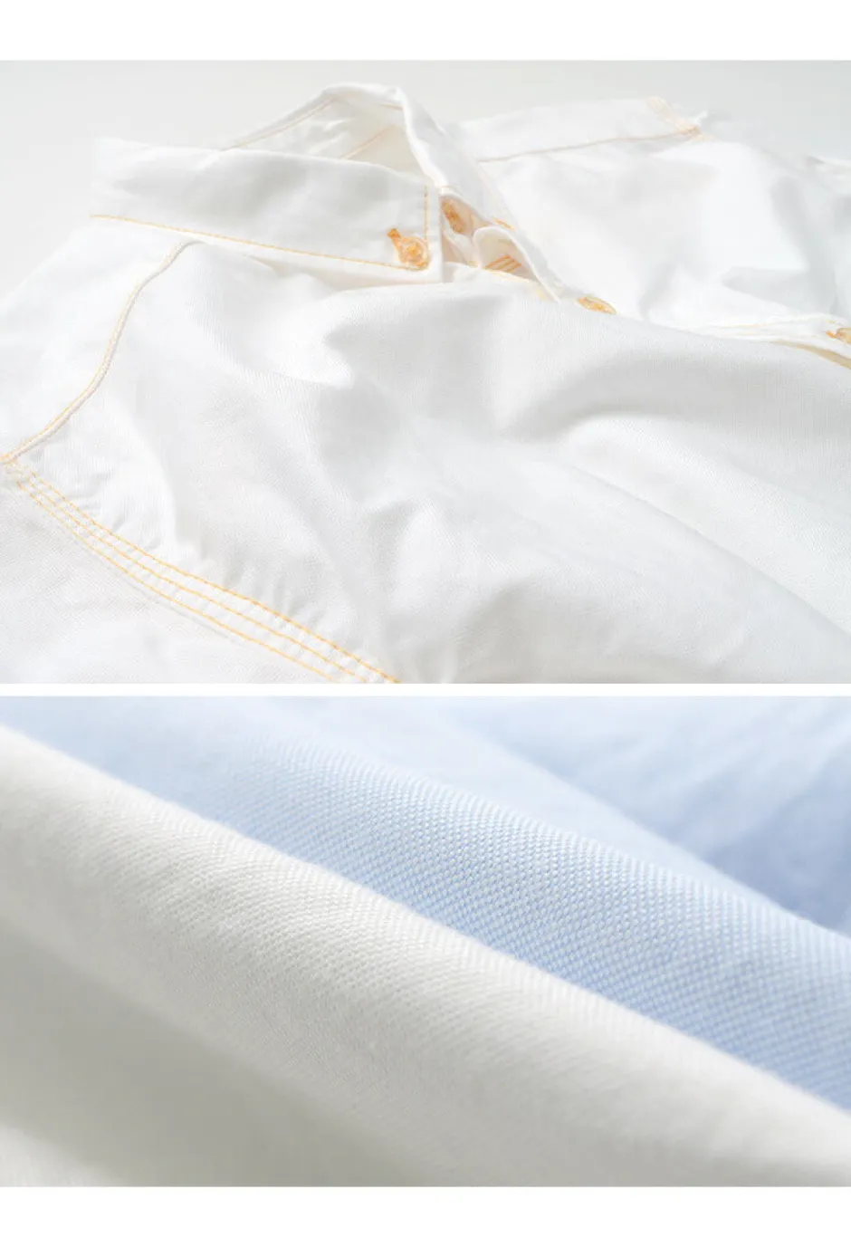 Shirts^RE MADE IN TOKYO JAPAN / Yellow Stitched Short Sleeve Button Down Shirt