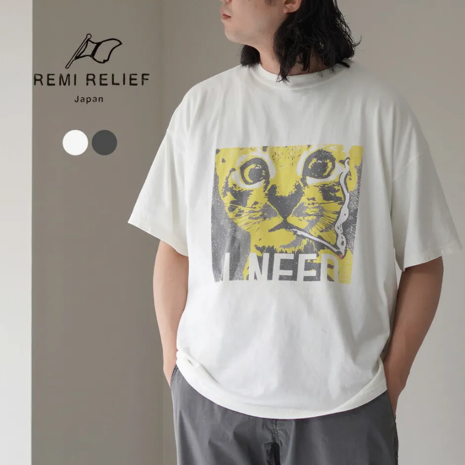 T-Shirts^REMI RELIEF / HARD SP processed 20/- jersey BIG size T (CAT I NEED)
