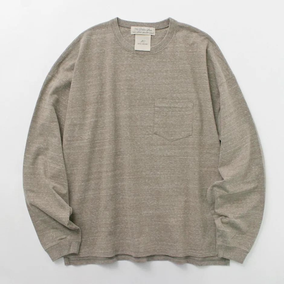 T-Shirts^REMI RELIEF / Melange jersey long sleeve pocket T-shirt
