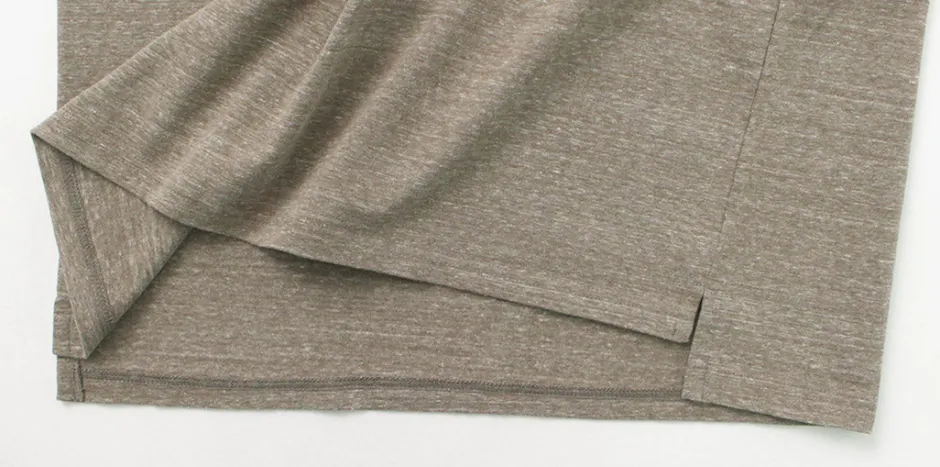 T-Shirts^REMI RELIEF / Melange jersey short sleeve henley neck pocket T-shirt
