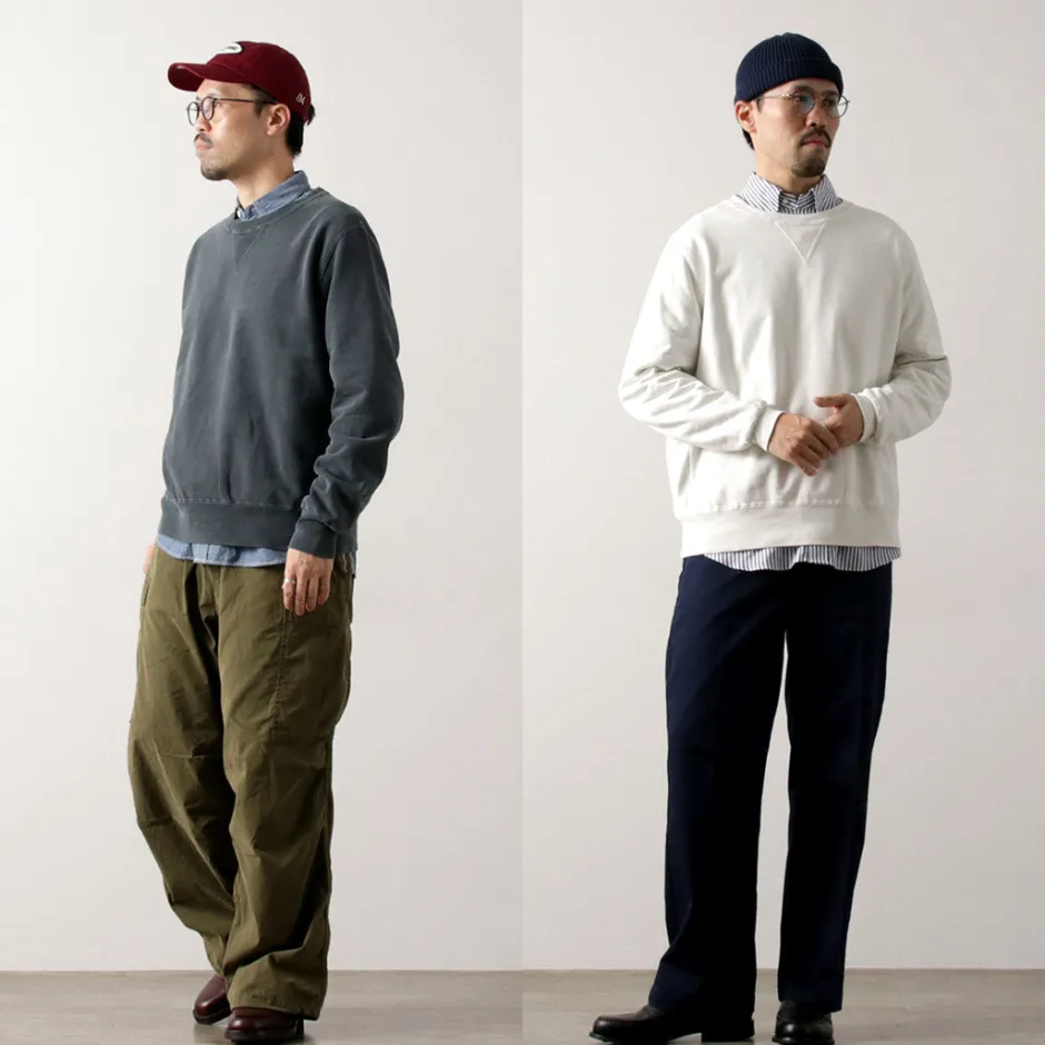 remi_relief__spfinished_pile_crew_solid_color_8.webp Sweatshirts^REMI RELIEF / SP-Finished Pile Crew (Solid Color)
