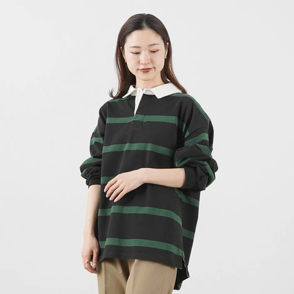 T-Shirts^REMI RELIEF / Stripe Rugger Shirt