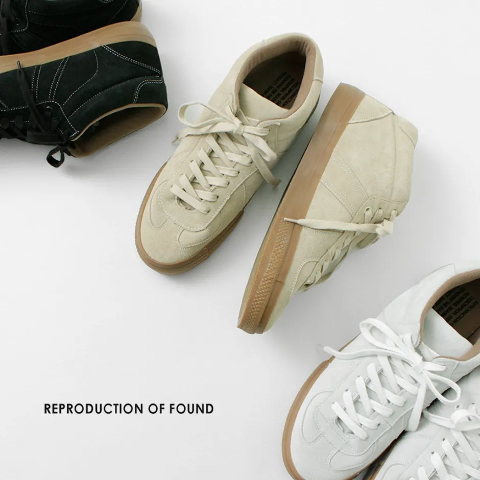 Sneakers^REPRODUCTION OF FOUND / German military trainers half cut shrink leather Sneaker