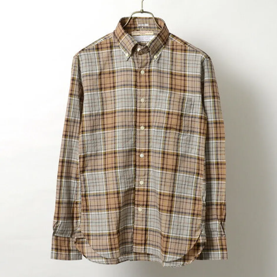Shirts^ROCOCO / Cotton Linen Madras Check Button-down Shirt