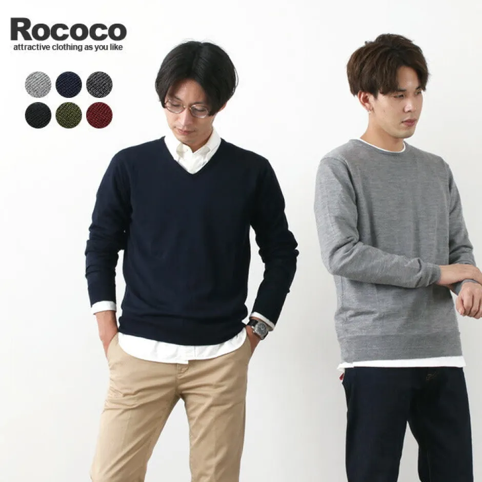 Knits^ROCOCO / Italian Extra Fine Merino Wool 14GG High Gauge Knits