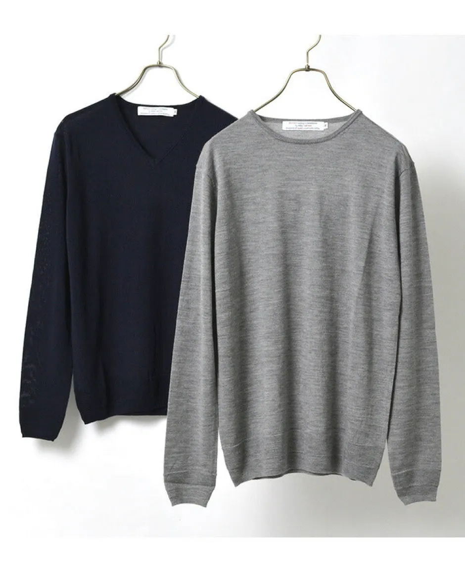 Knits^ROCOCO / Italian Extra Fine Merino Wool 14GG High Gauge Knits