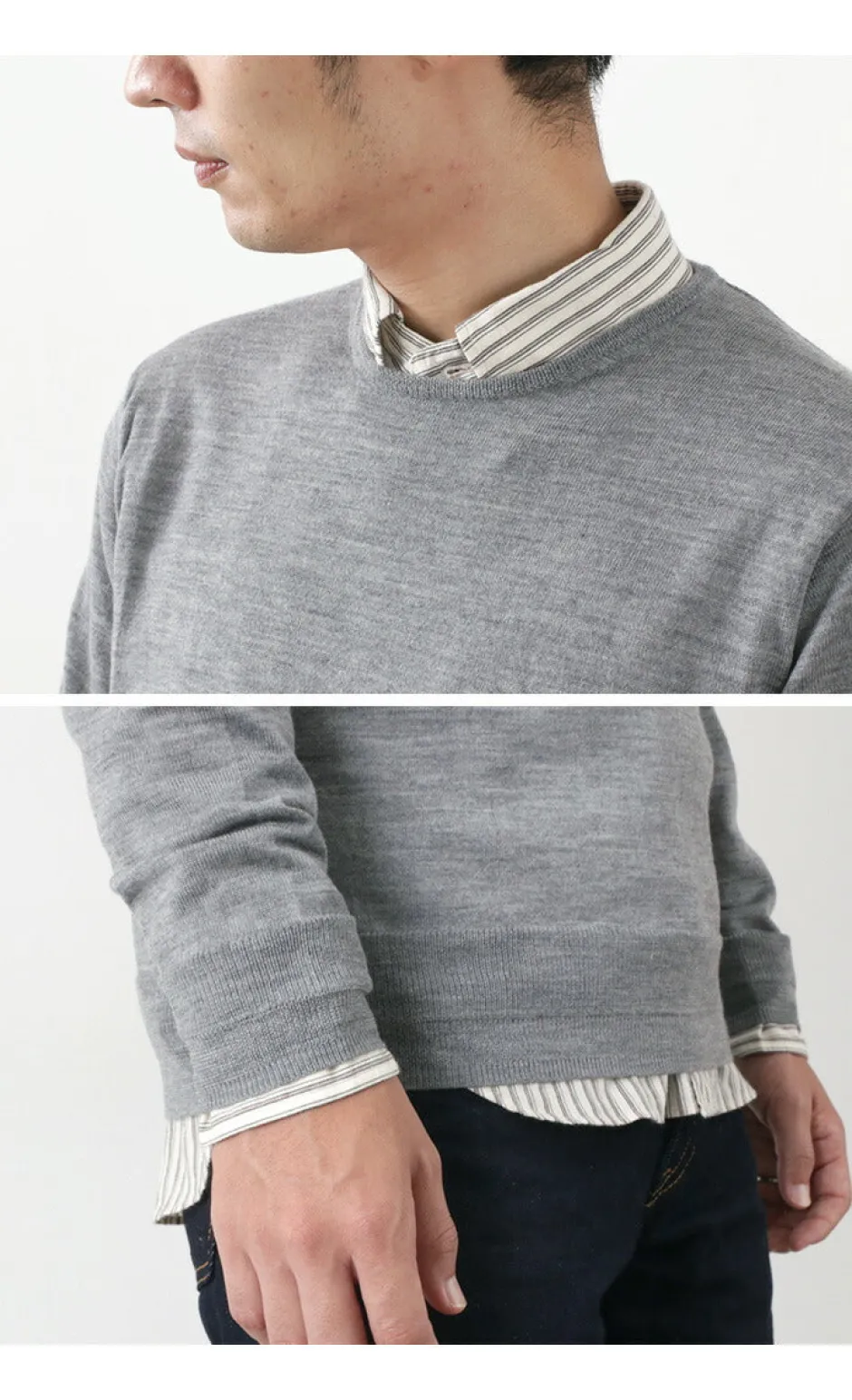 Knits^ROCOCO / Italian Extra Fine Merino Wool 14GG High Gauge Knits