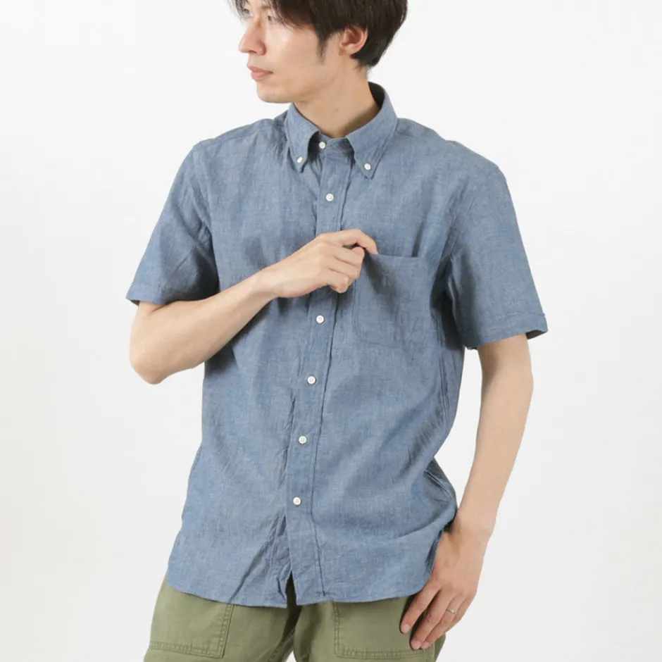 Shirts^ROCOCO / Selvage Chambray S/S Button Down Shirt