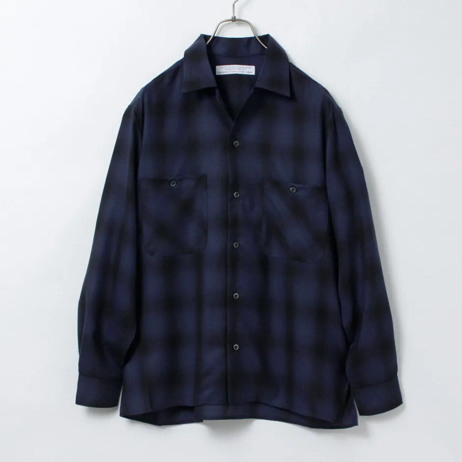 Shirts^ROCOCO / Wool Open-Collared Shirt