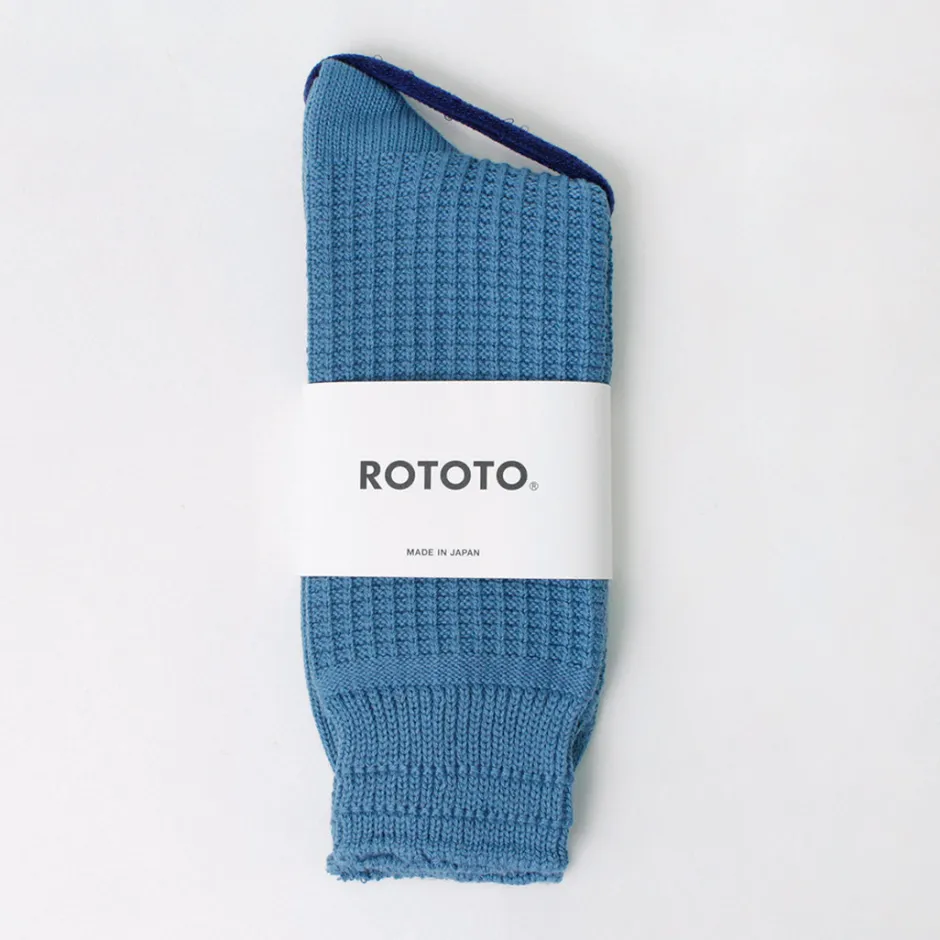 Socks^ROTOTO / Cotton Waffle Crew Socks