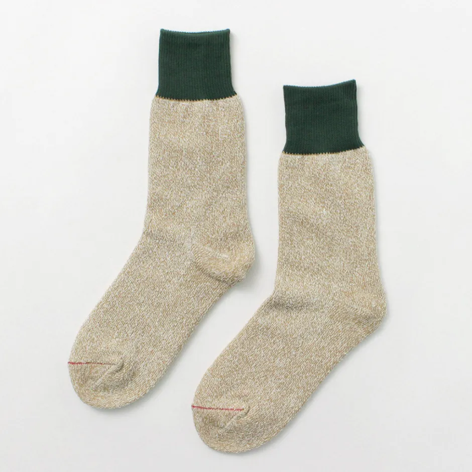 Socks^ROTOTO / Double Face Crew Socks Silk & Cotton
