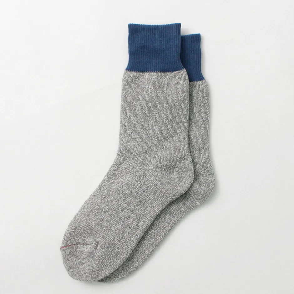 Socks^ROTOTO / Double Face Crew Socks Silk & Cotton