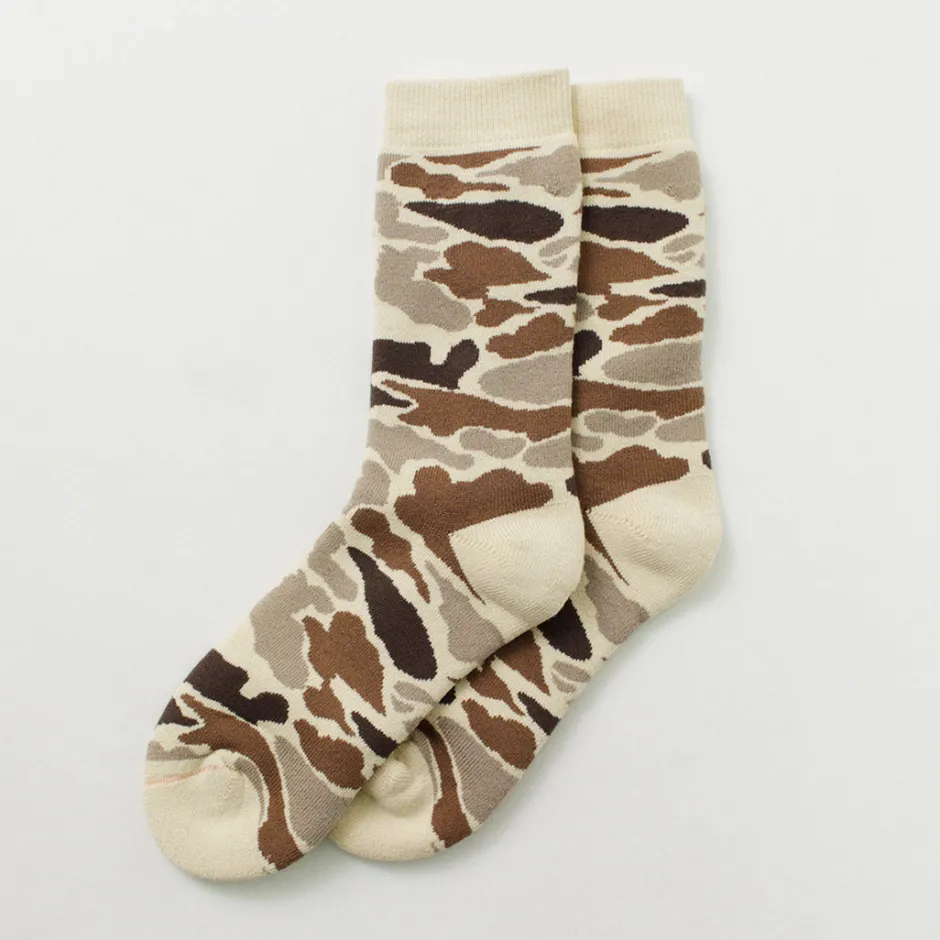 Socks^ROTOTO / R1339 Pile camo crew socks