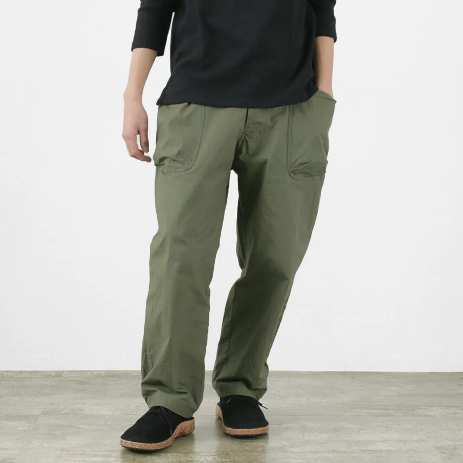 Work Pants & Chinos^SAGE DE CRET / Ripstop stretch peg top work pants olive