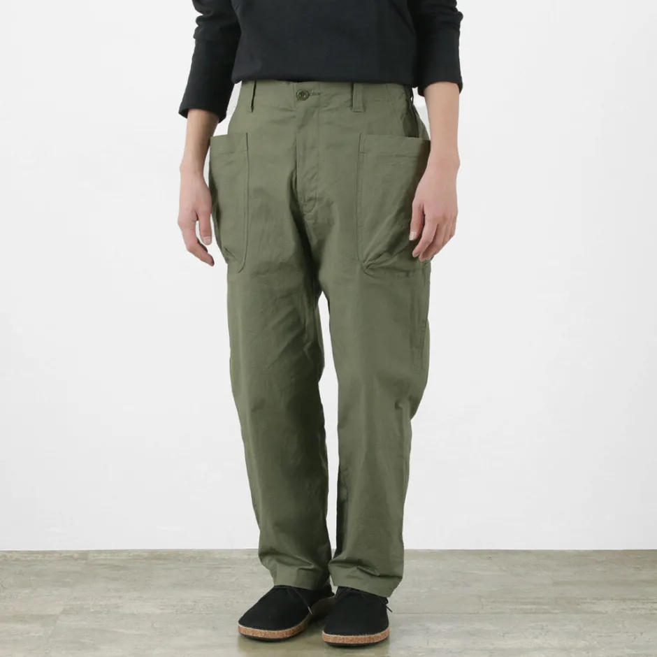 Work Pants & Chinos^SAGE DE CRET / Ripstop stretch peg top work pants olive