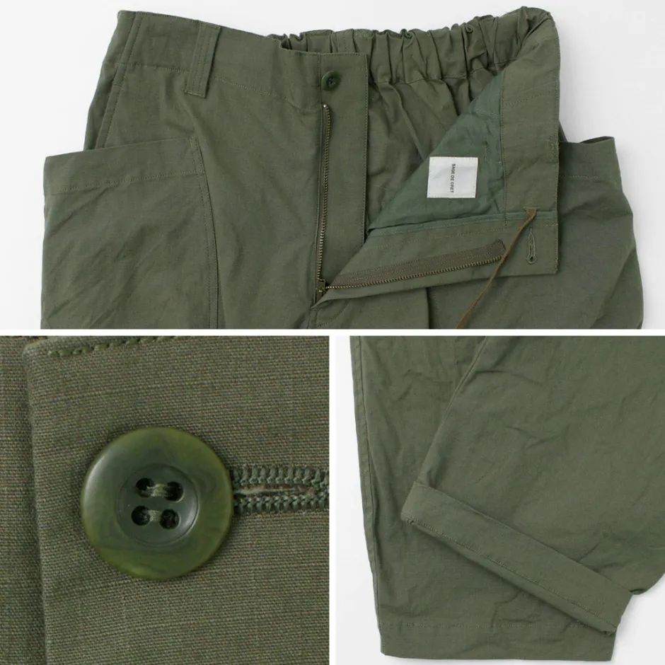 Work Pants & Chinos^SAGE DE CRET / Ripstop stretch peg top work pants olive