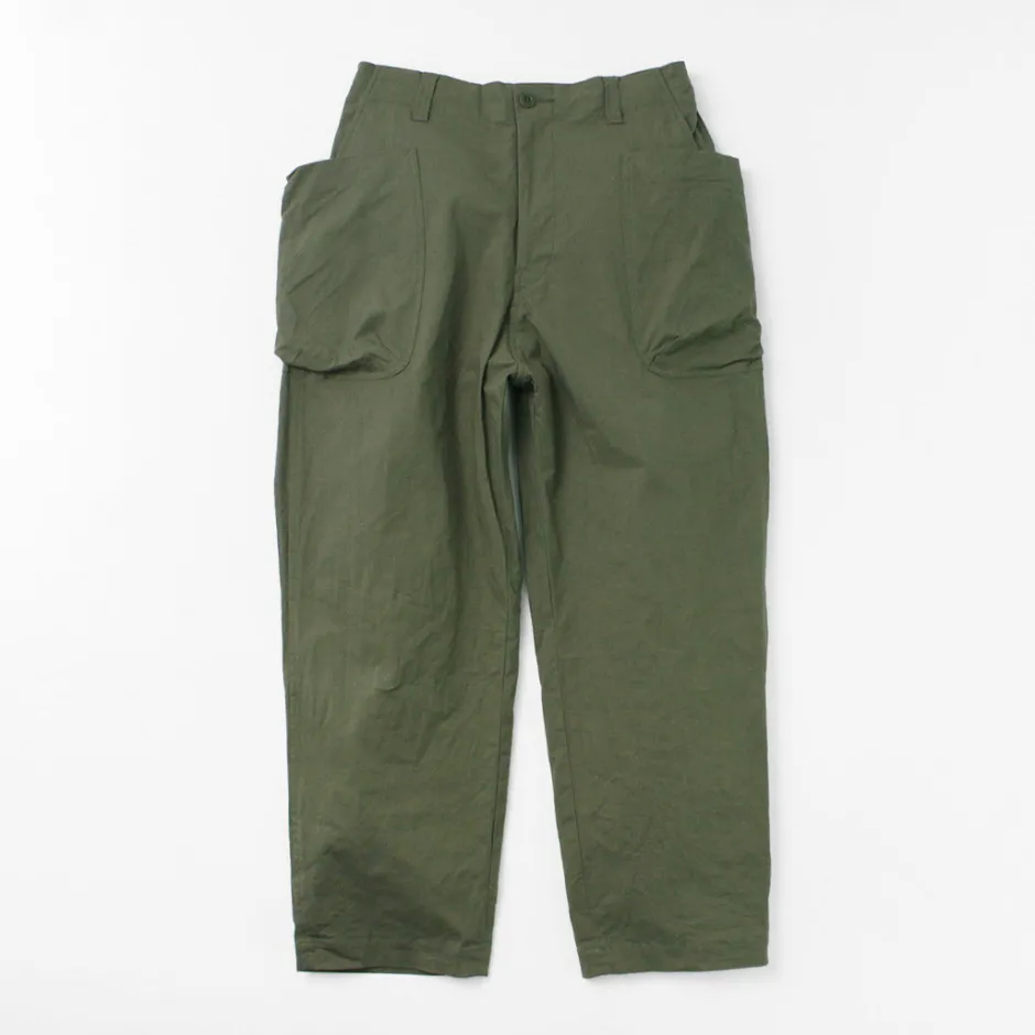 Work Pants & Chinos^SAGE DE CRET / Ripstop stretch peg top work pants olive