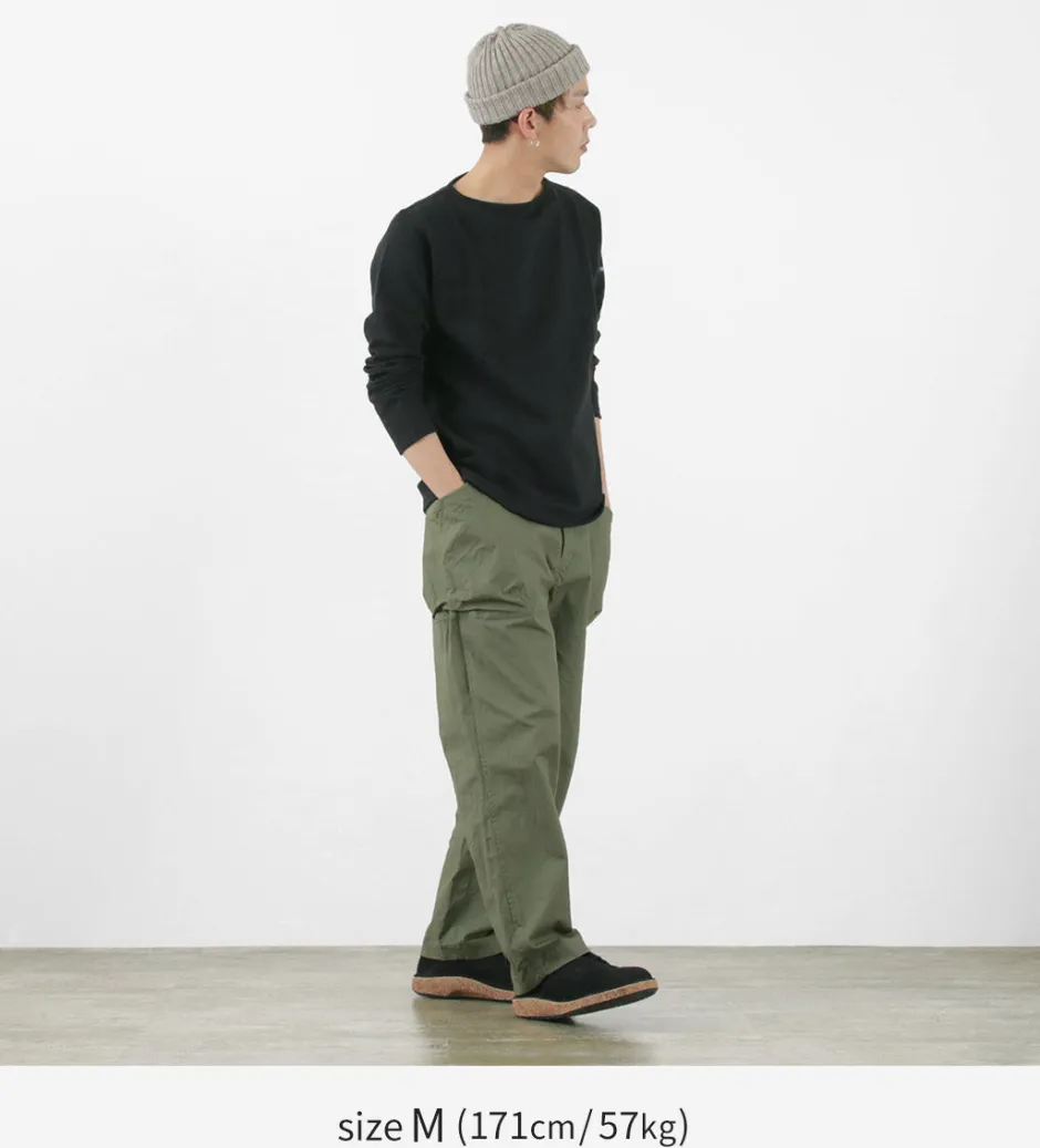 Work Pants & Chinos^SAGE DE CRET / Ripstop stretch peg top work pants olive