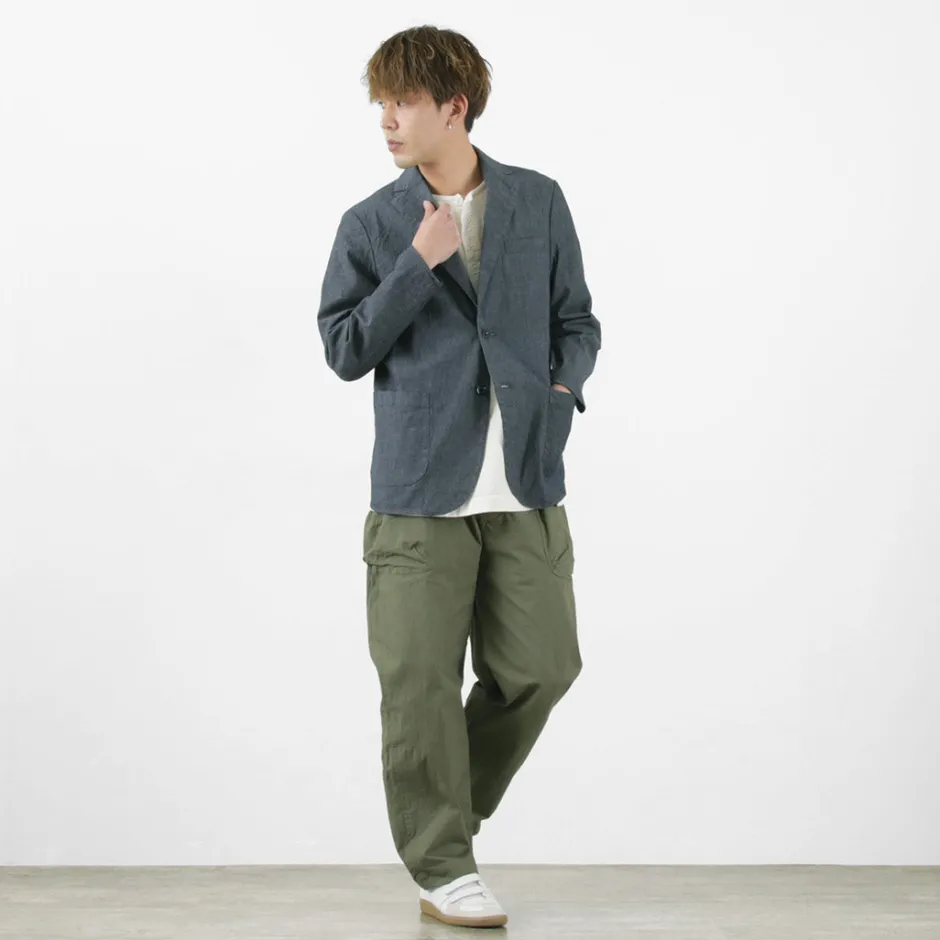 Work Pants & Chinos^SAGE DE CRET / Ripstop stretch peg top work pants olive