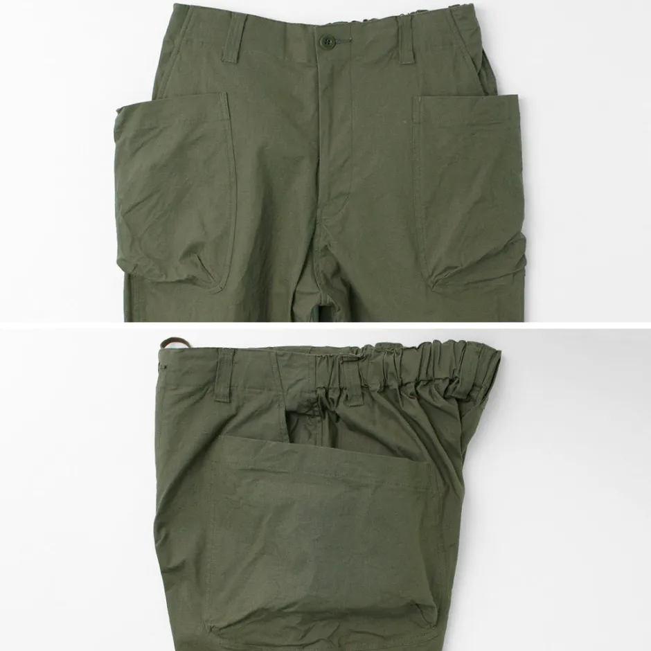 Work Pants & Chinos^SAGE DE CRET / Ripstop stretch peg top work pants olive