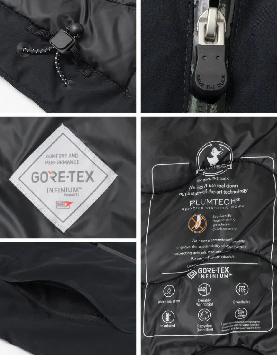Down Wear^SAVE THE DUCK / ALVARO PRO-TECH Recycled Polyester Synthetic Down Hooded Jacket