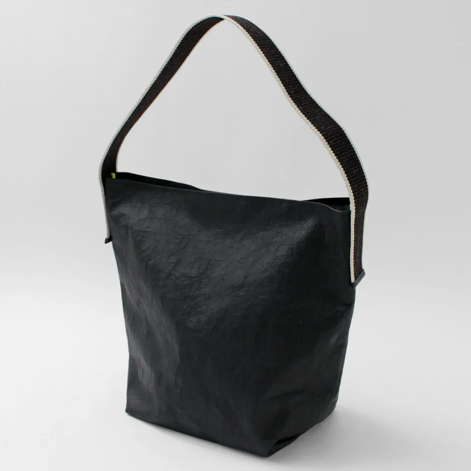Shoulder Bags^SENTI / Dyneema Leather Box Type Shoulder Bag black