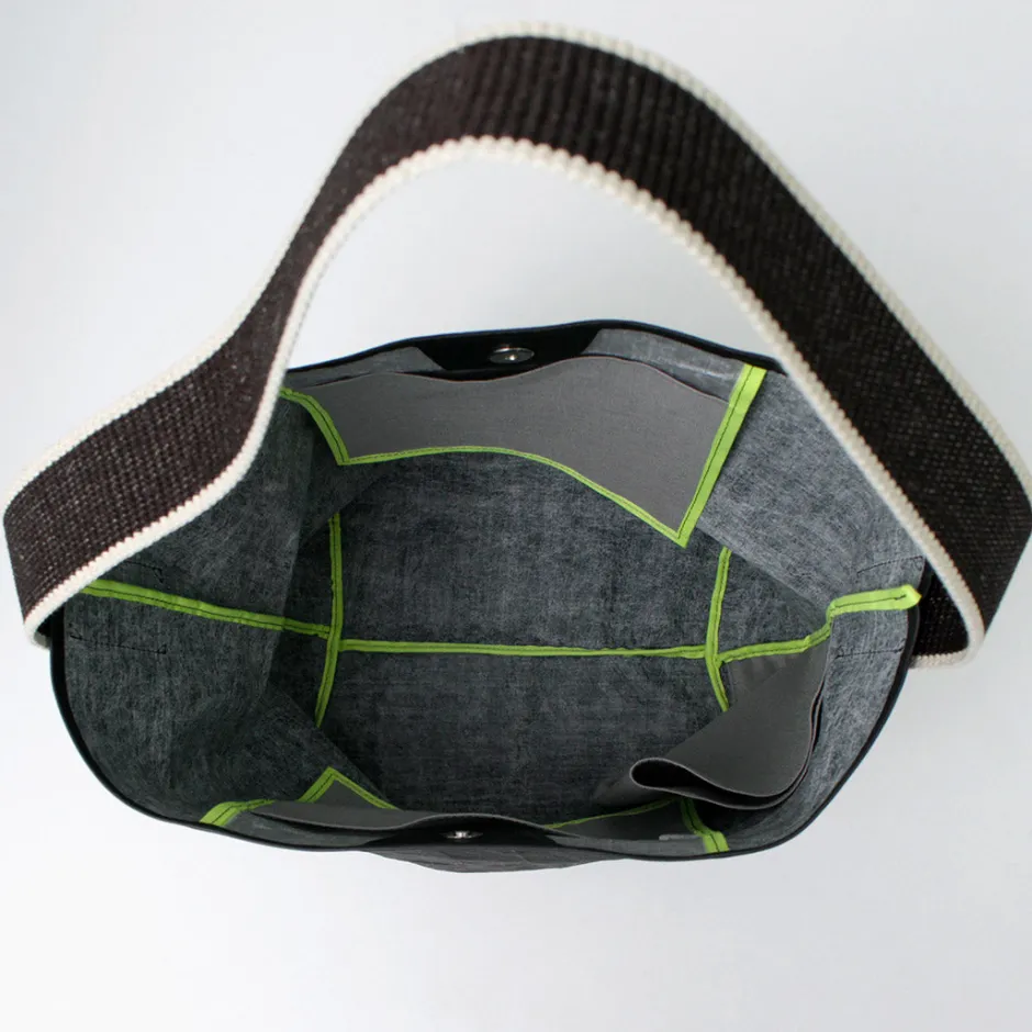 Shoulder Bags^SENTI / Dyneema Leather Box Type Shoulder Bag black