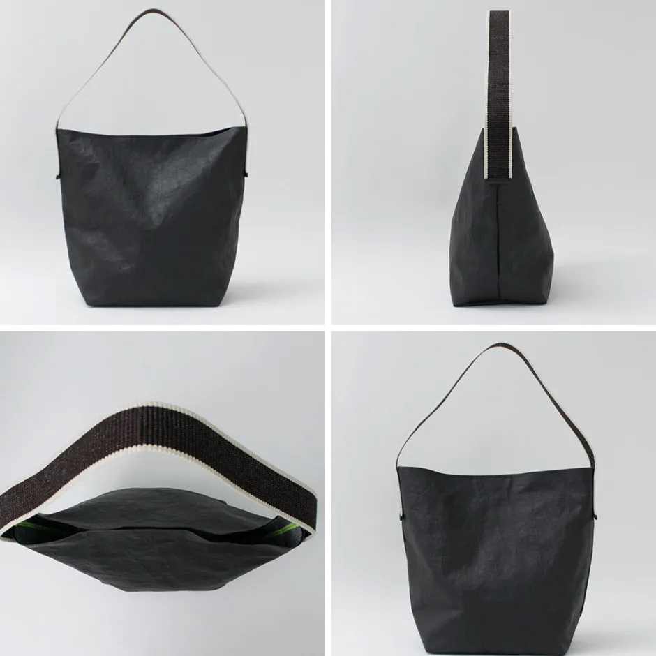 Shoulder Bags^SENTI / Dyneema Leather Box Type Shoulder Bag black